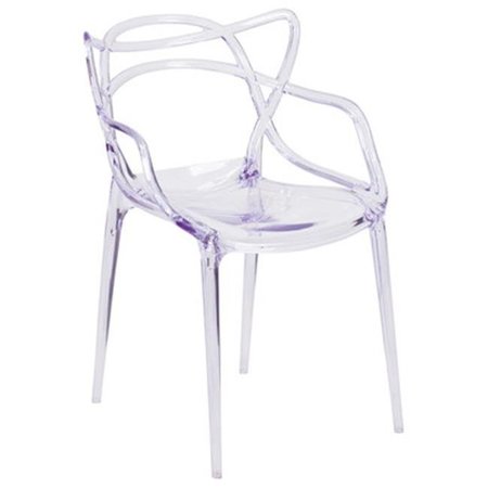 ALSTON Alston FM358 32.25 x 16 x 16 in. Miles Crystal Stackable Chair FM358